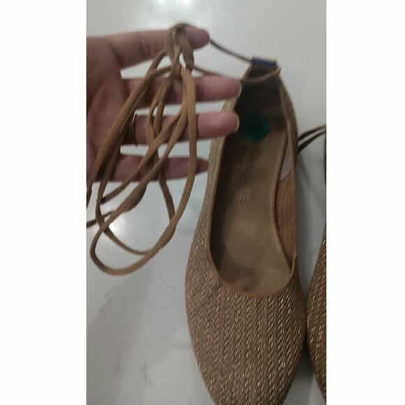 NWT! Rothy's square toe wrap in Gold. Woman's size 8. chic, elegant, bohemian - Picture 8 of 11